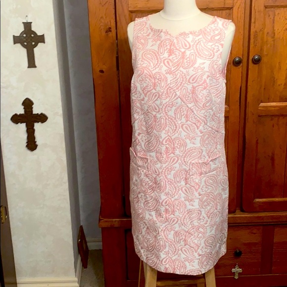 Victoria Beckham Dresses & Skirts - 🆕Shift Dress💕Jacquard Paisley Floral Fabri…